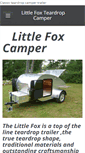 Mobile Screenshot of littlefoxcampers.com